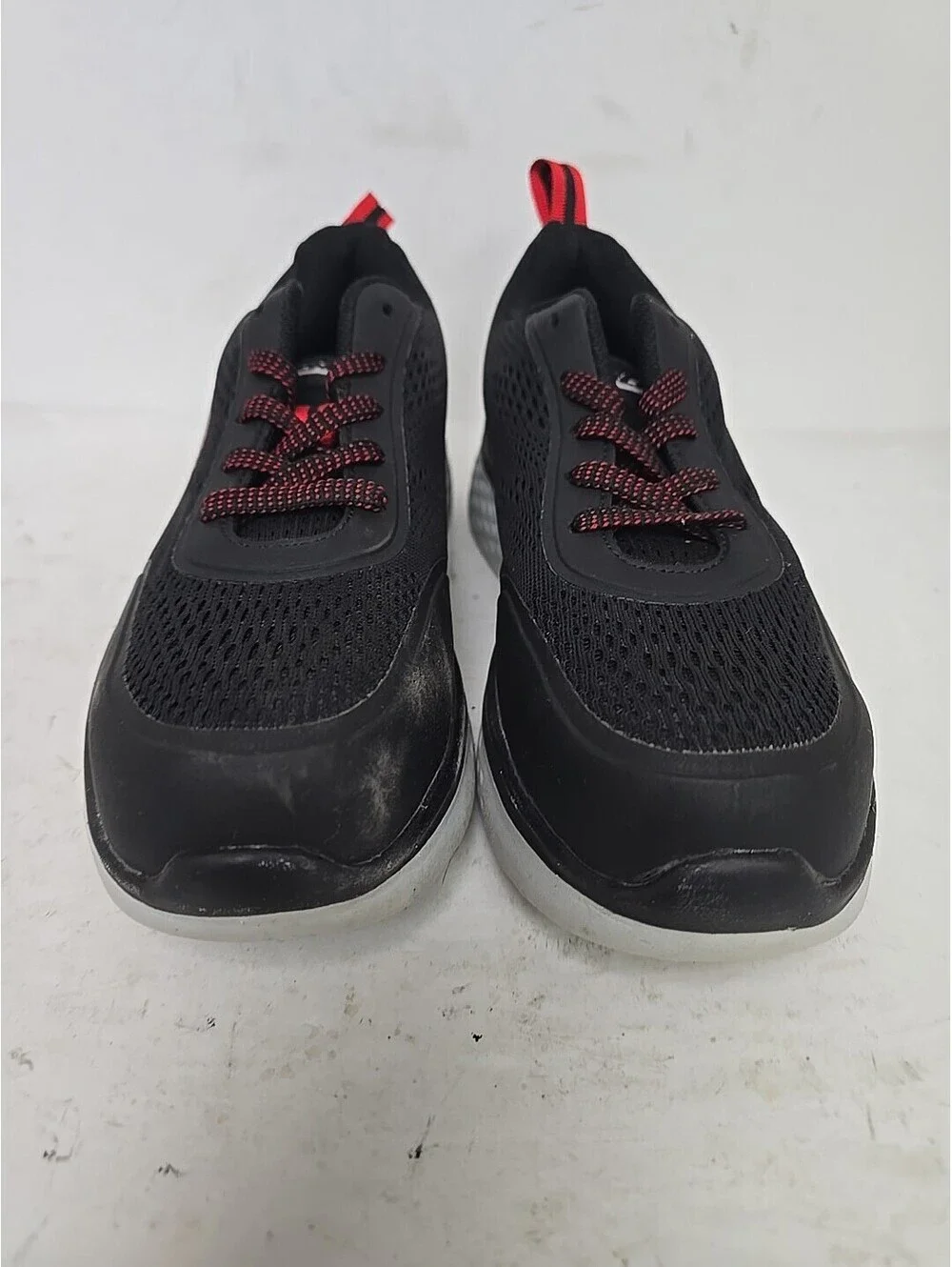 Skechers Women's Steel Toe Steel Plate Athletic Work Shoes 99997000 Black Red 6M